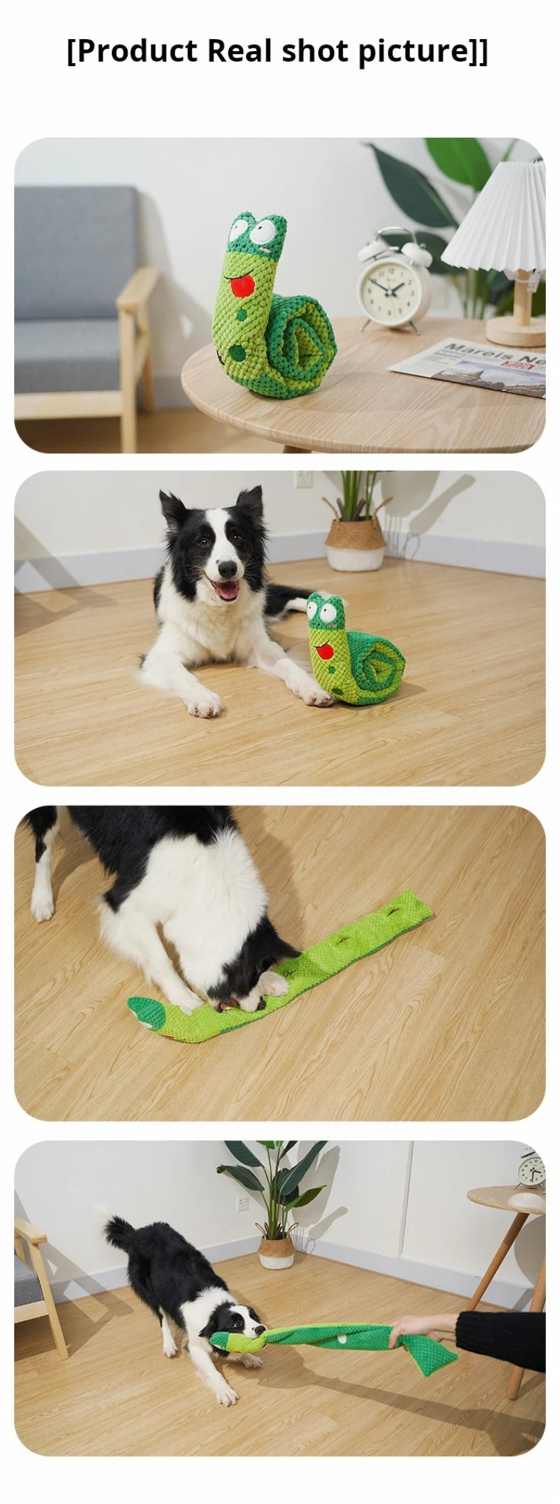 Interactive Dog Puzzle Feeder – Indestructible Plush Squeaky Toy