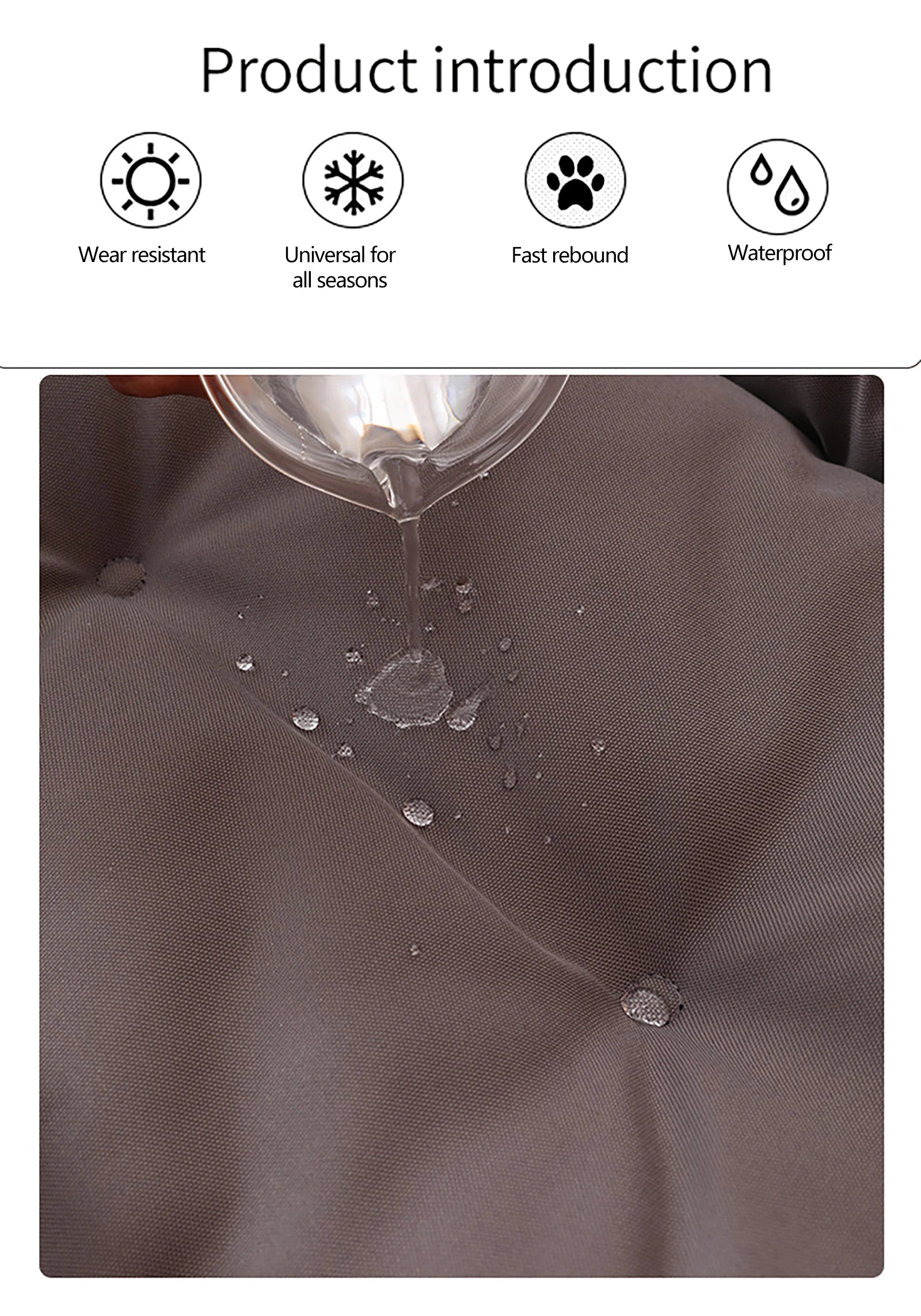 Waterproof Dog Bed – 600D Oxford Bite-Resistant Pet Mat