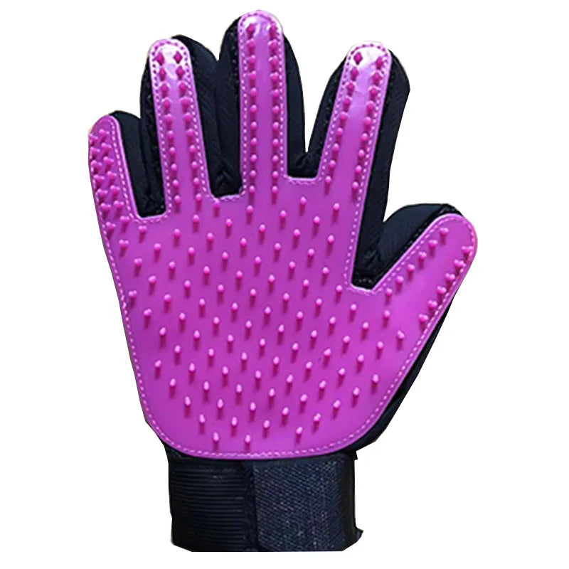 Pet Hair Removal & Grooming Gloves – 1PC