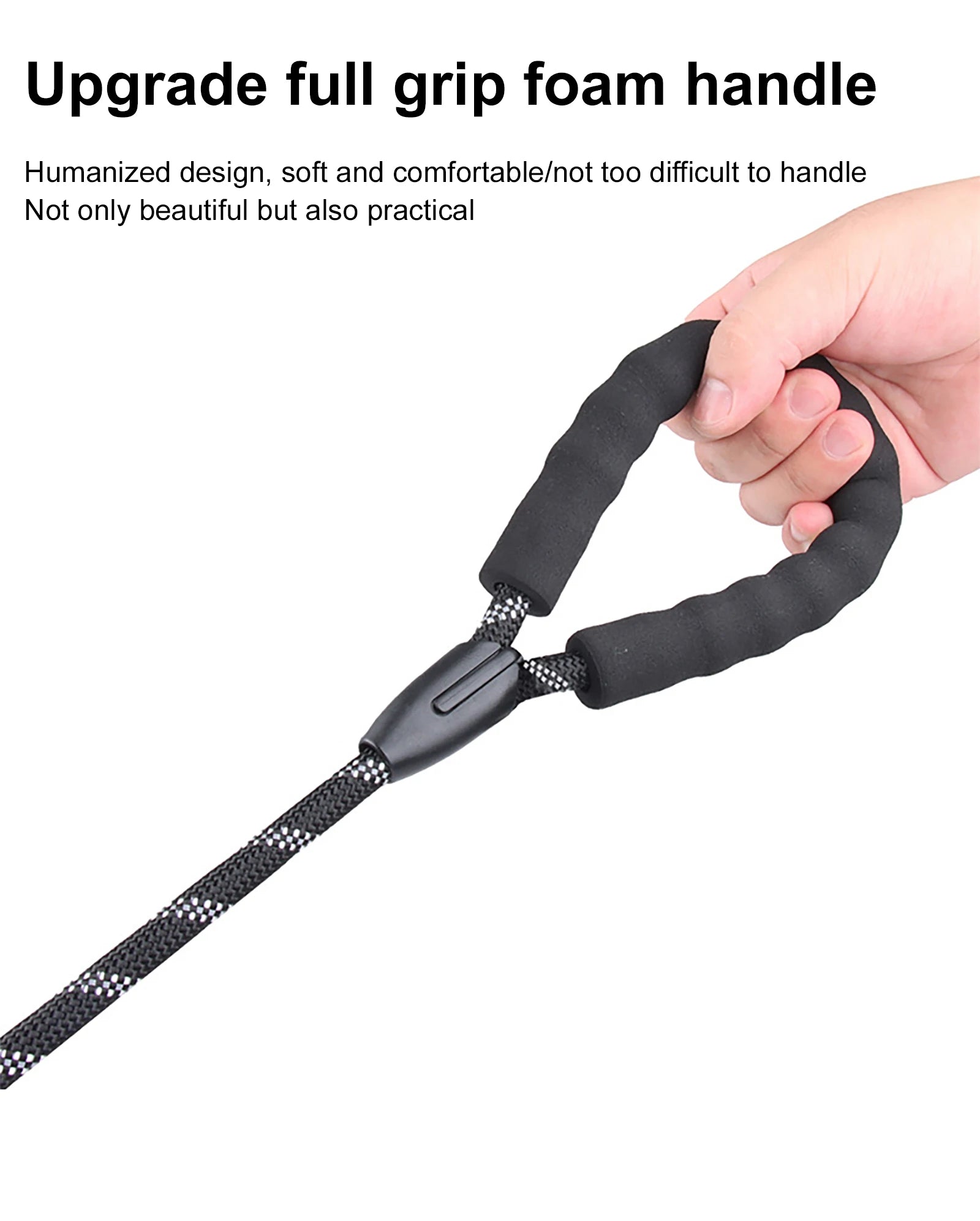 Reflective Nylon Dog Leash – 1.5m Outdoor Walking Lead