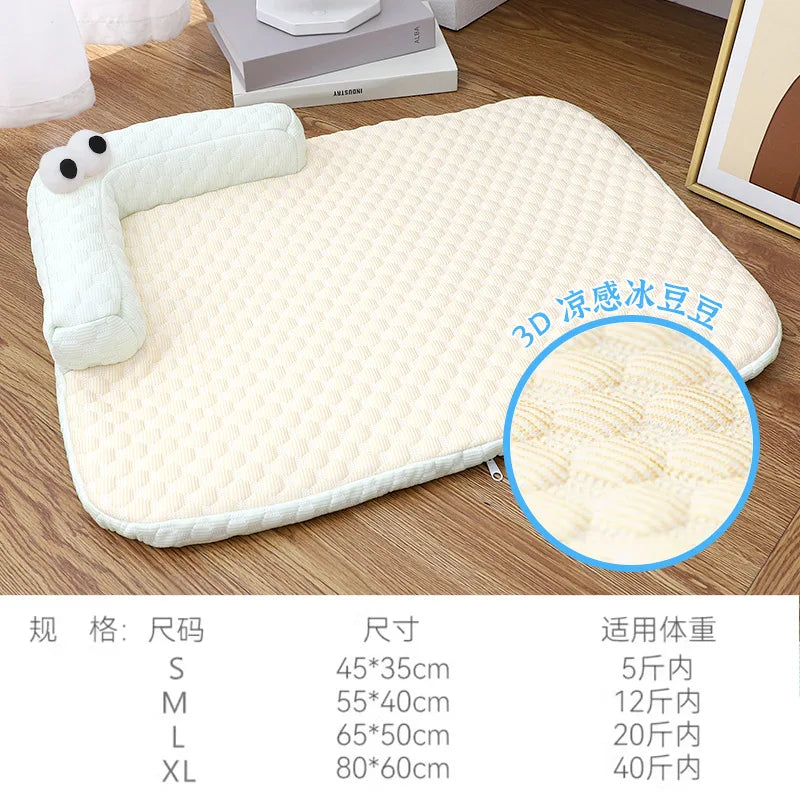 LETVIA Large Dog & Cat Cooling Mat – Monster Eye Design