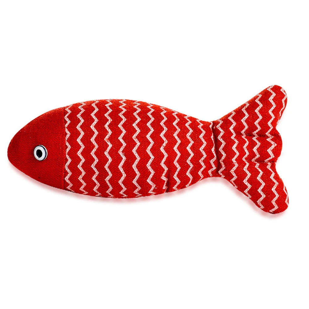 Catnip Fish Toy – Fun Sackcloth Cat Gnaw Toy