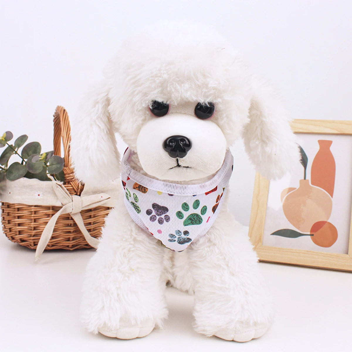 Footprint Print Dog Vest – Summer Breathable T-Shirt