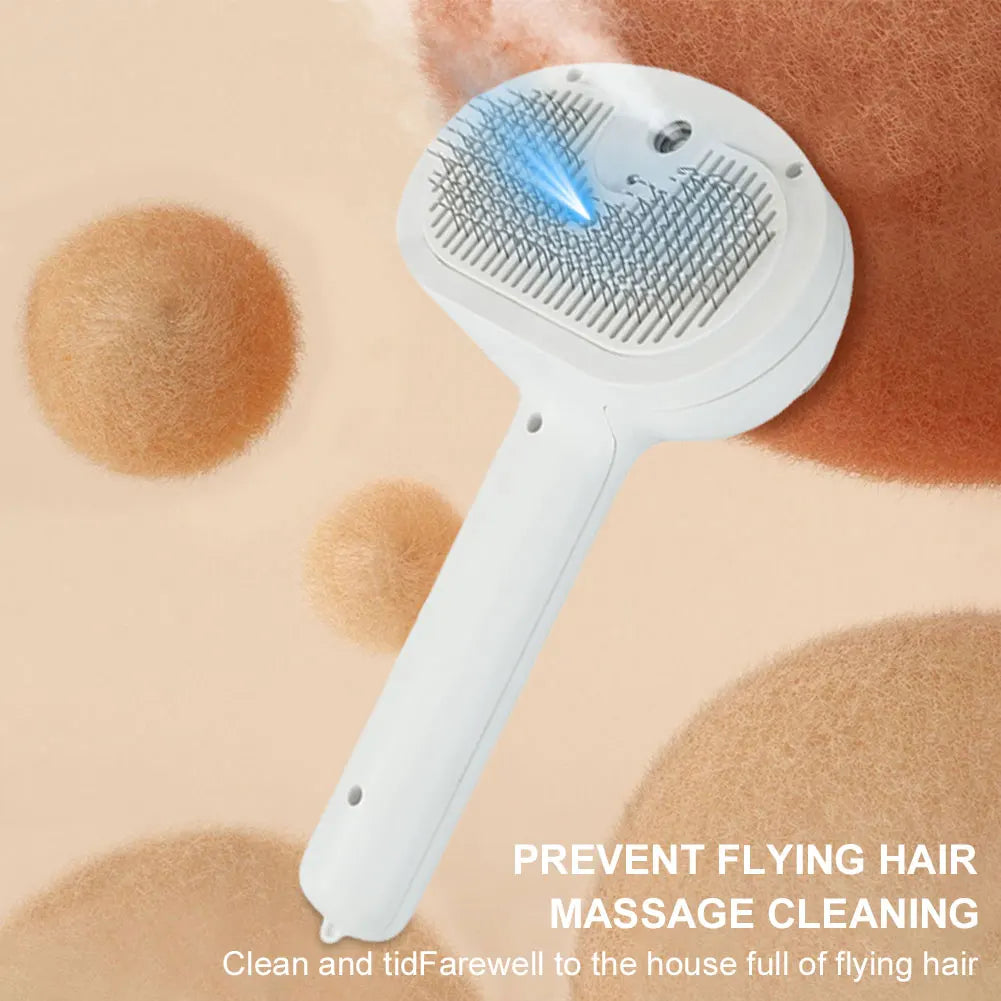 Cat & Dog Steam Grooming Brush – Rechargeable Spray