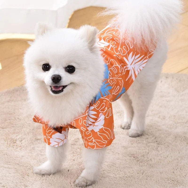 Hawaiian Style Pet Shirt – Summer Dog & Cat Beach Outfit