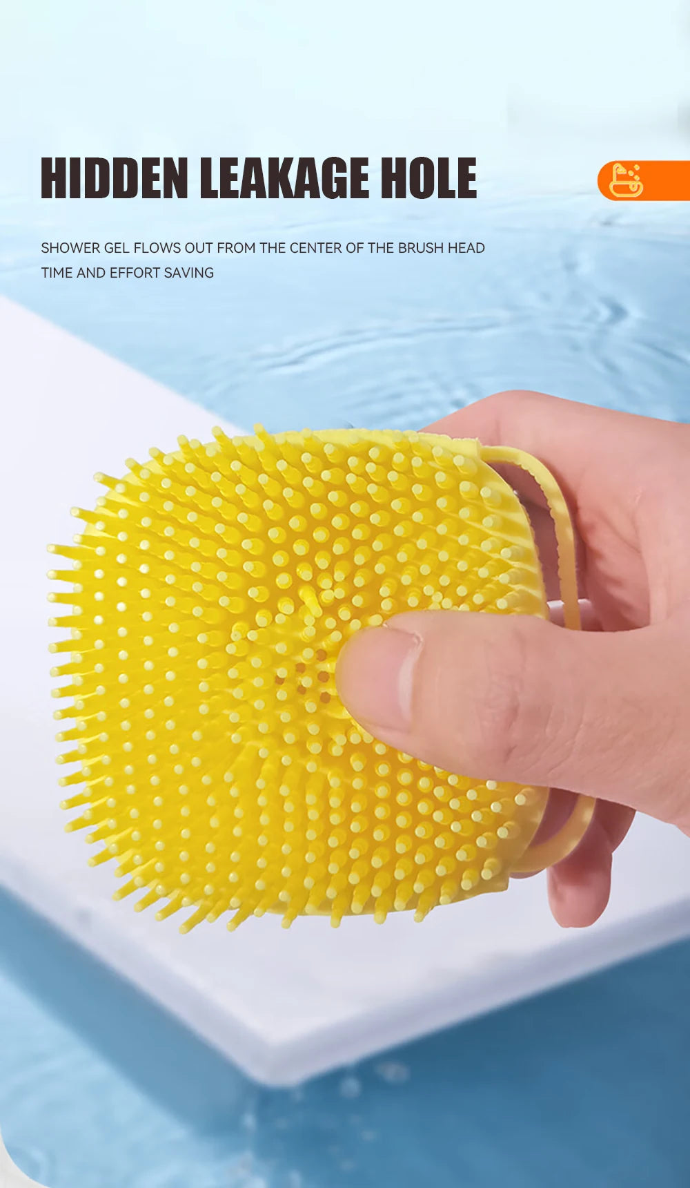 2-in-1 Pet Bath & Massage Brush