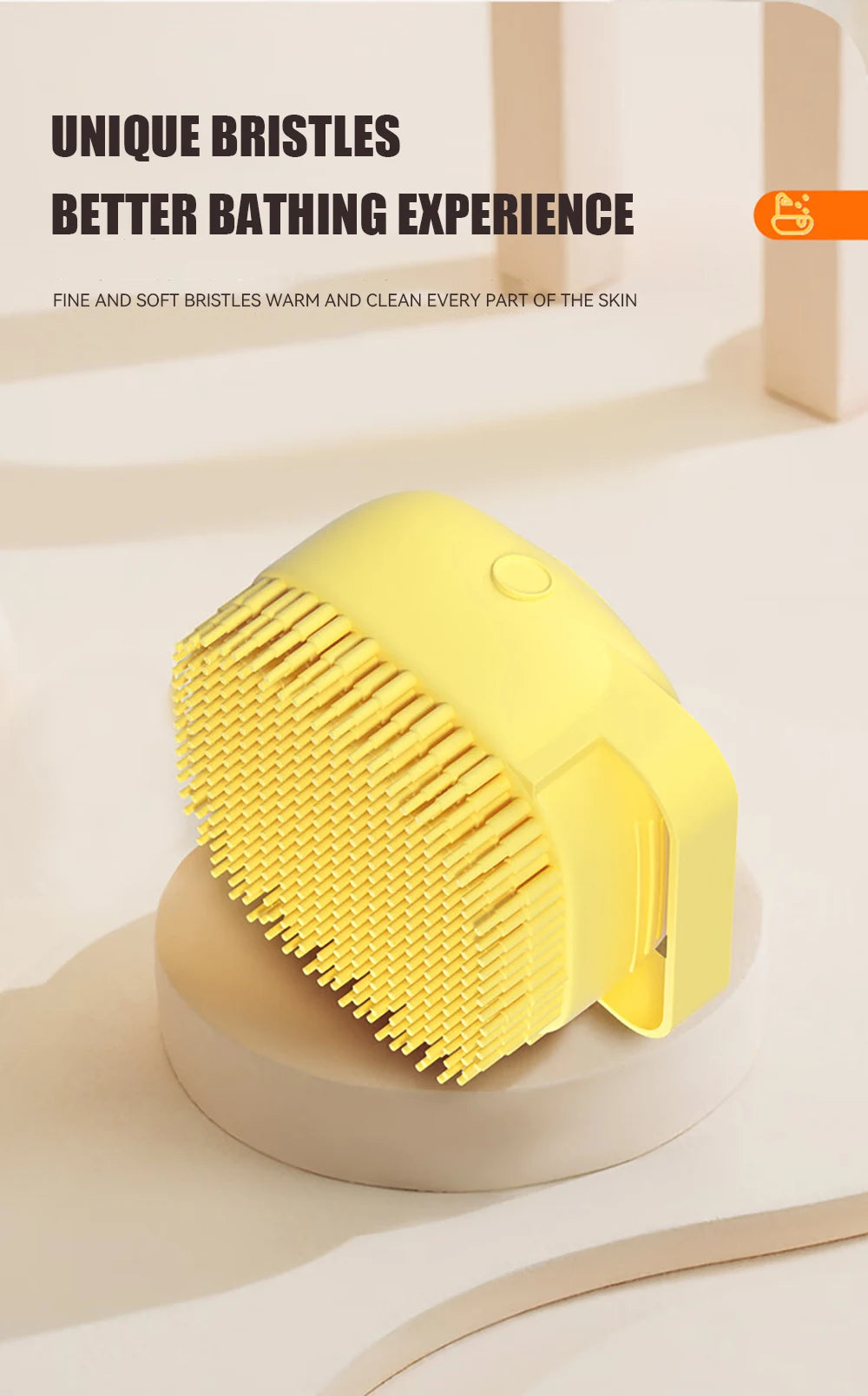 2-in-1 Pet Bath & Massage Brush