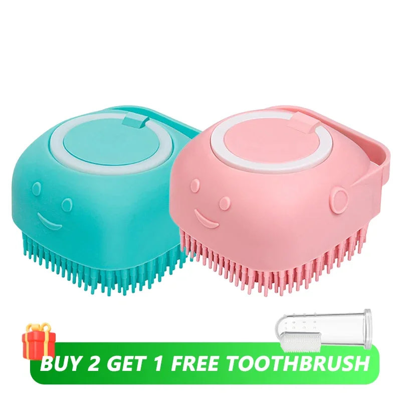 2-in-1 Pet Bath & Massage Brush
