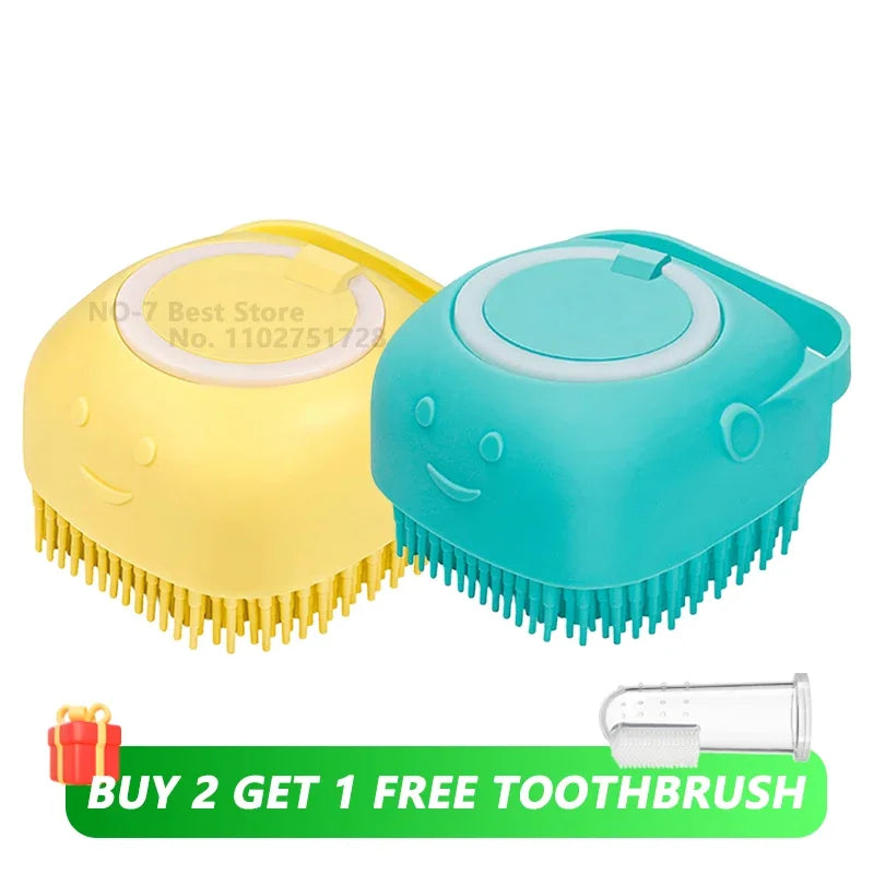 2-in-1 Pet Bath & Massage Brush