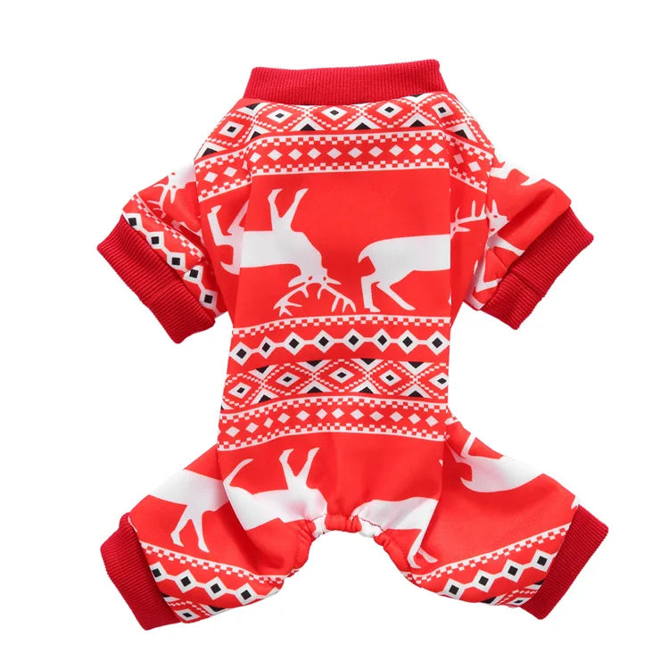 Christmas Pet Costume – Reindeer & Santa Outfit for Dogs