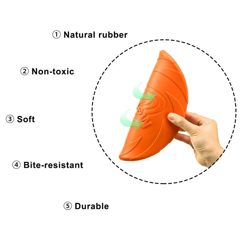 OUZEY Dog Flying Disc – Bite-Resistant Outdoor Toy