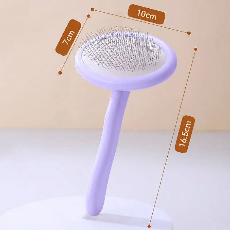 Stainless Steel Dog & Cat Brush – Hair Remover & Massager