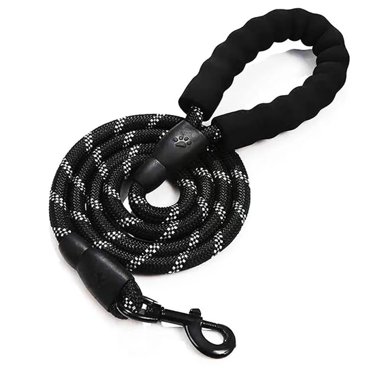 Reflective Nylon Dog Leash – 1.5m Outdoor Walking Lead