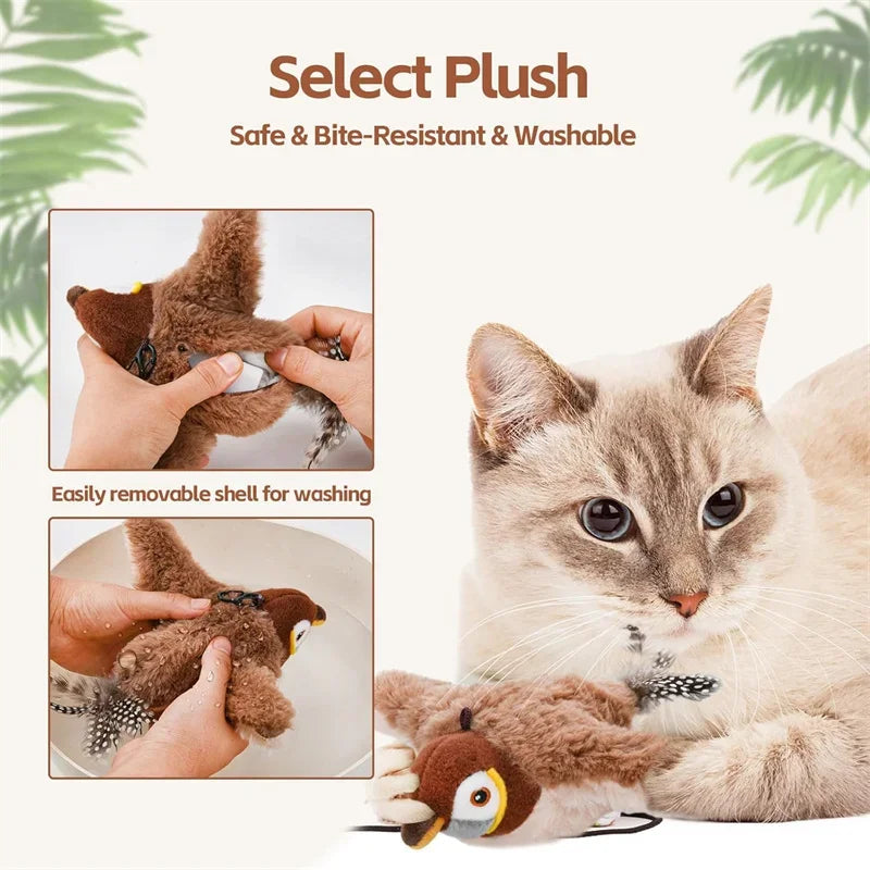 Interactive Catnip Toy – USB Rechargeable Electric Plush