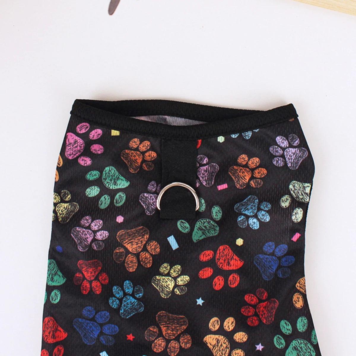Footprint Print Dog Vest – Summer Breathable T-Shirt