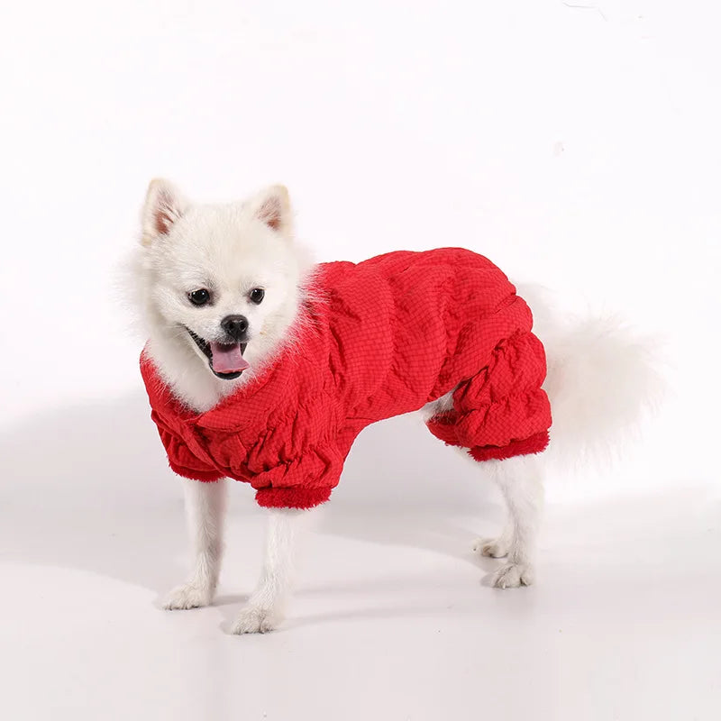Autumn Winter Pet Coat – Fleece-Lined Warm Puppy Outfit