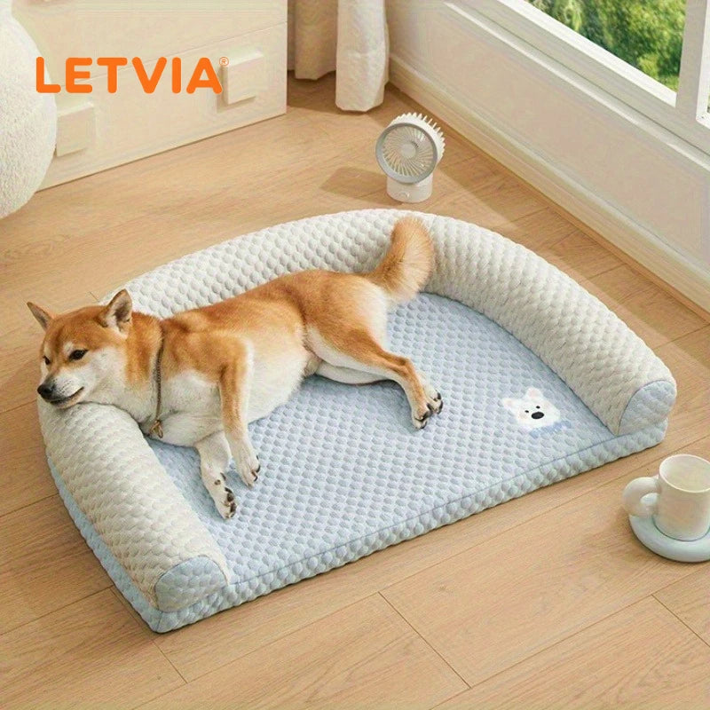 LETVIA Cooling Dog & Cat Bed – Removable Washable Pet Bed