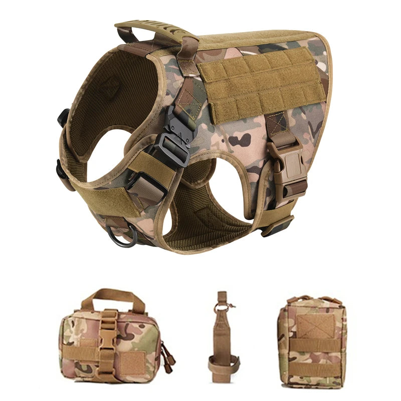 Tactical Dog Harness & Leash Set