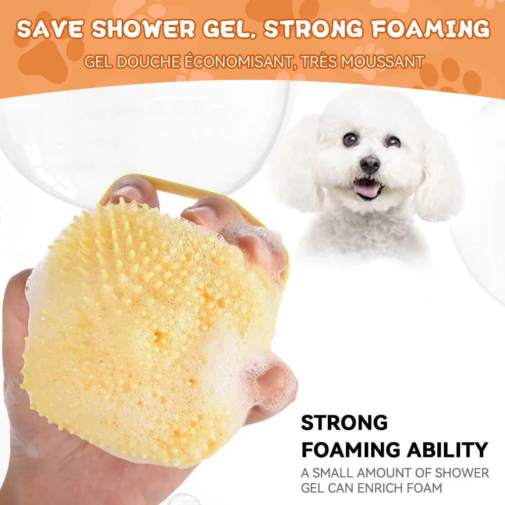 2-in-1 Pet Bath & Massage Brush