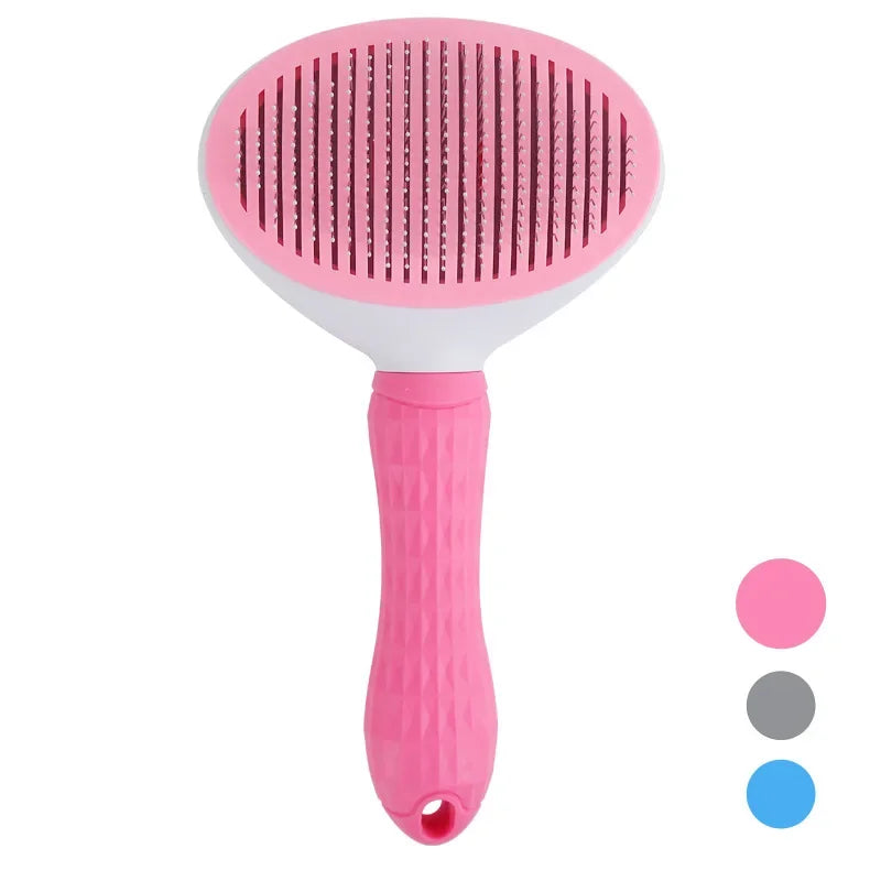Stainless Steel Pet Brush – Dog & Cat Grooming Comb