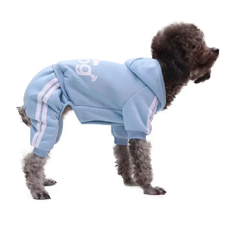 Winter Dog Hoodie – Warm Jumpsuit Sweatshirt