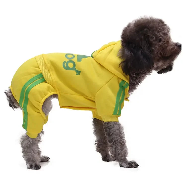 Winter Dog Hoodie – Warm Jumpsuit Sweatshirt
