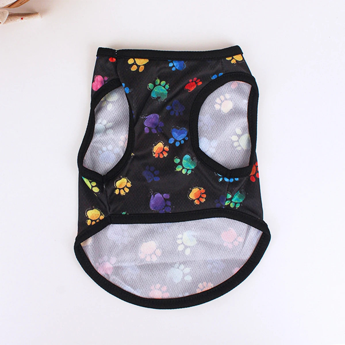 Footprint Print Dog Vest – Summer Breathable T-Shirt