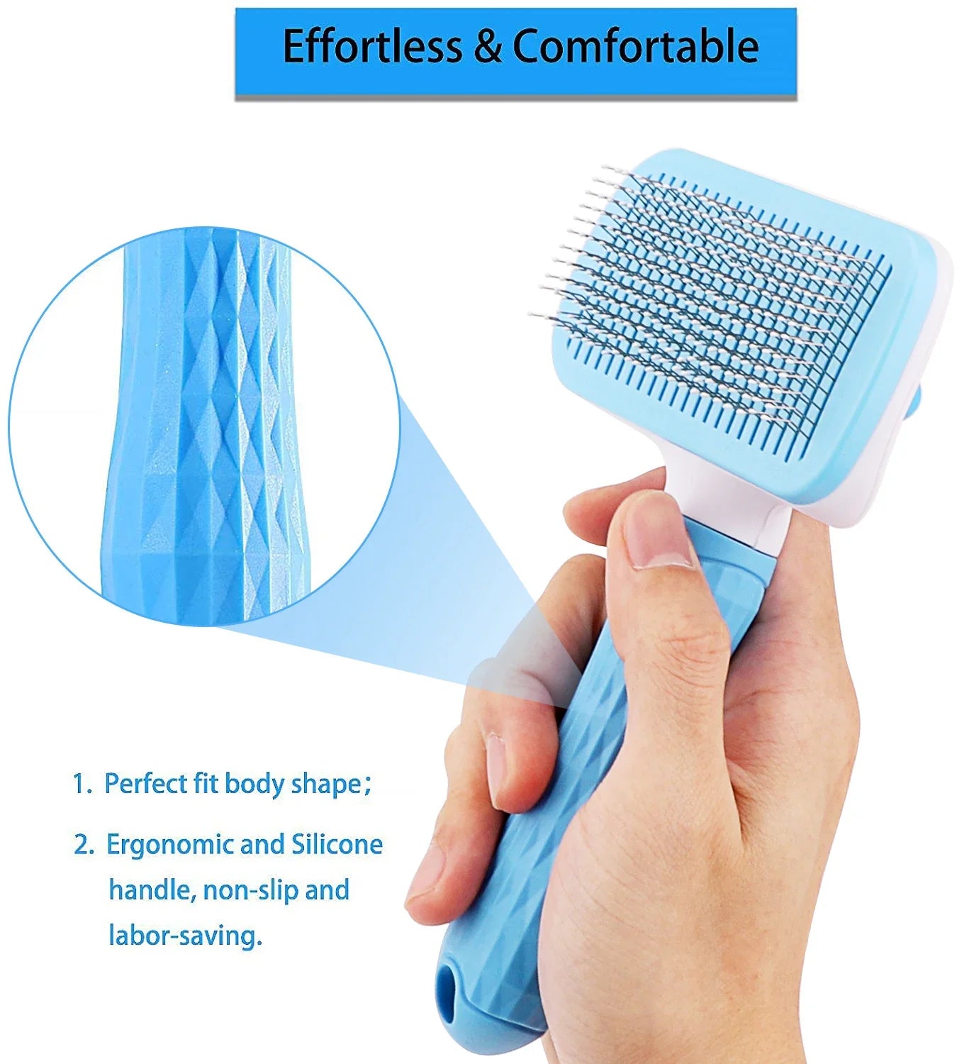 Dog Hair Remover Brush – Cat & Dog Grooming Comb