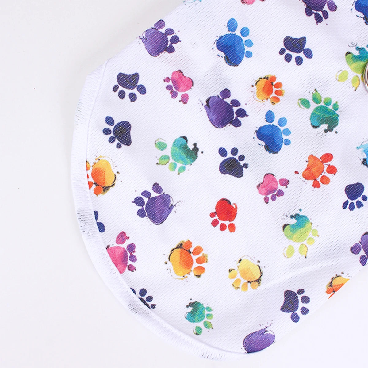 Footprint Print Dog Vest – Summer Breathable T-Shirt