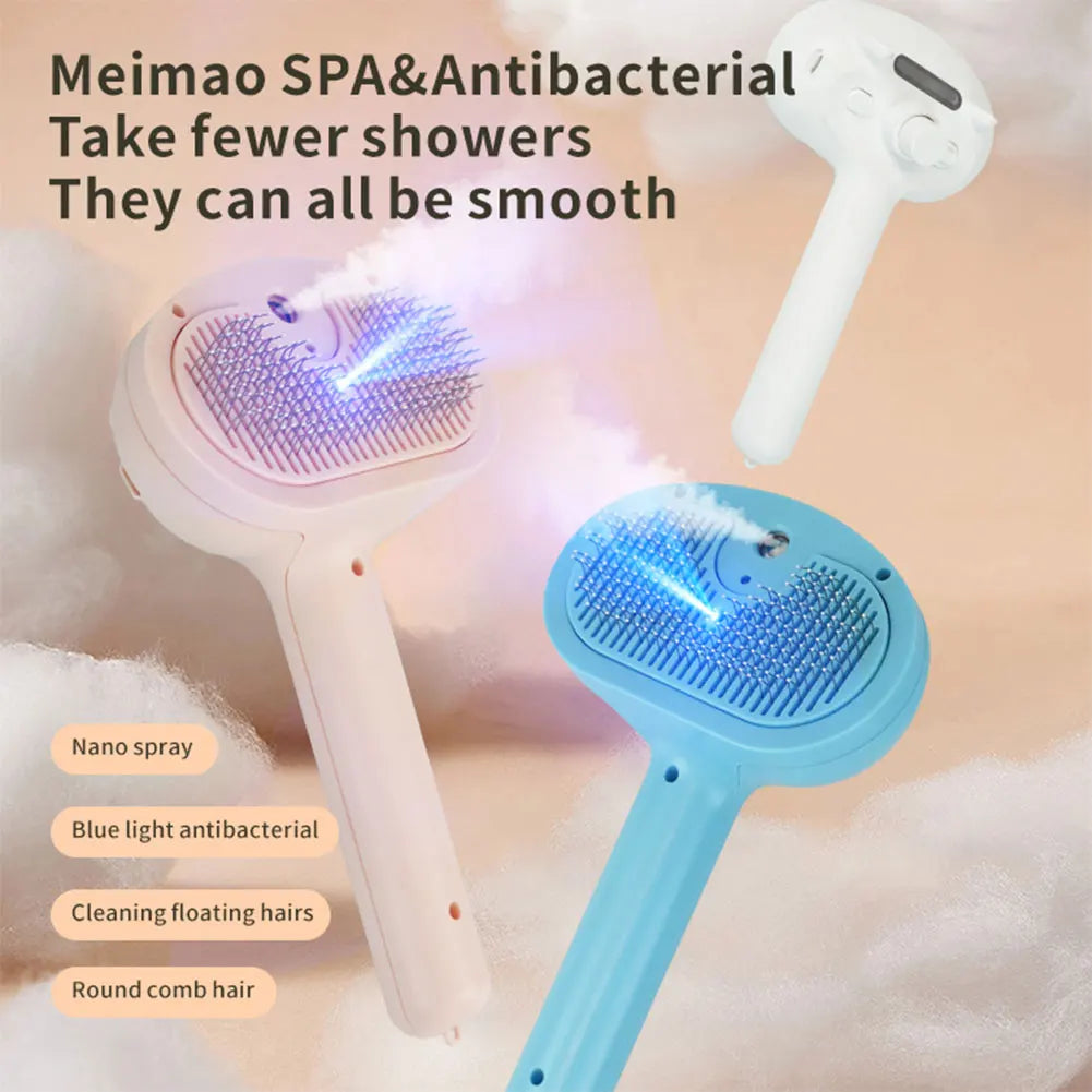 Cat & Dog Steam Grooming Brush – Rechargeable Spray