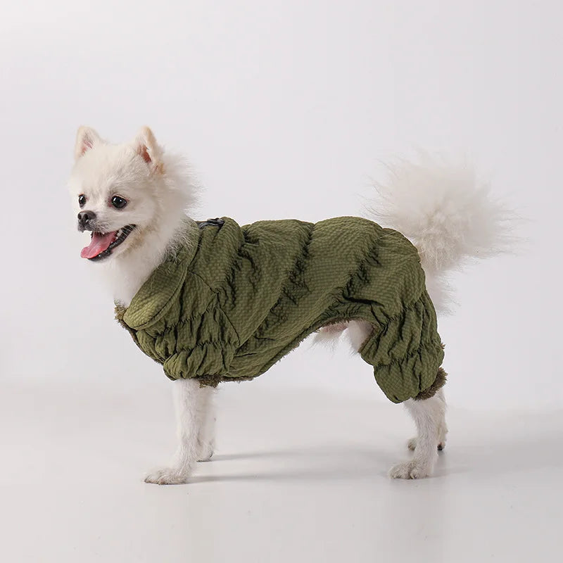 Autumn Winter Pet Coat – Fleece-Lined Warm Puppy Outfit