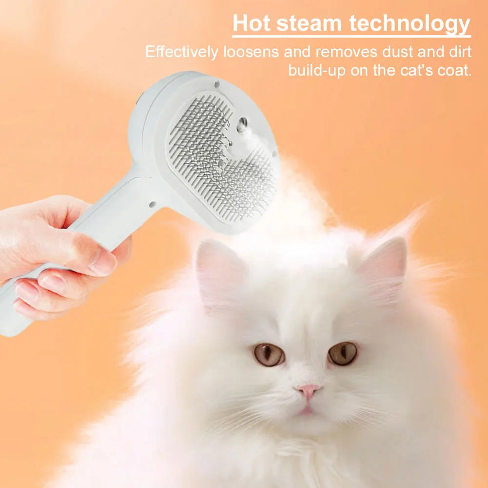 Cat & Dog Steam Grooming Brush – Rechargeable Spray