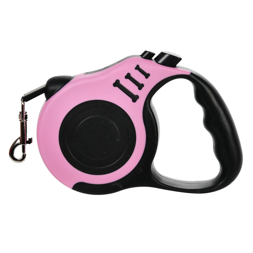 Retractable Dog & Cat Leash – 3m/5m Nylon Lead