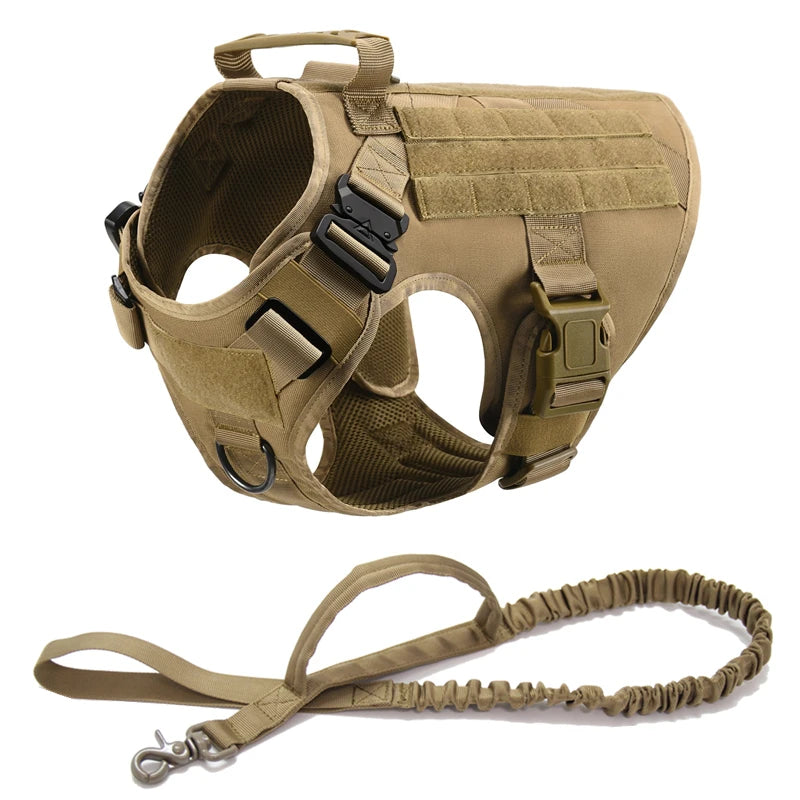 Tactical Dog Harness & Leash Set