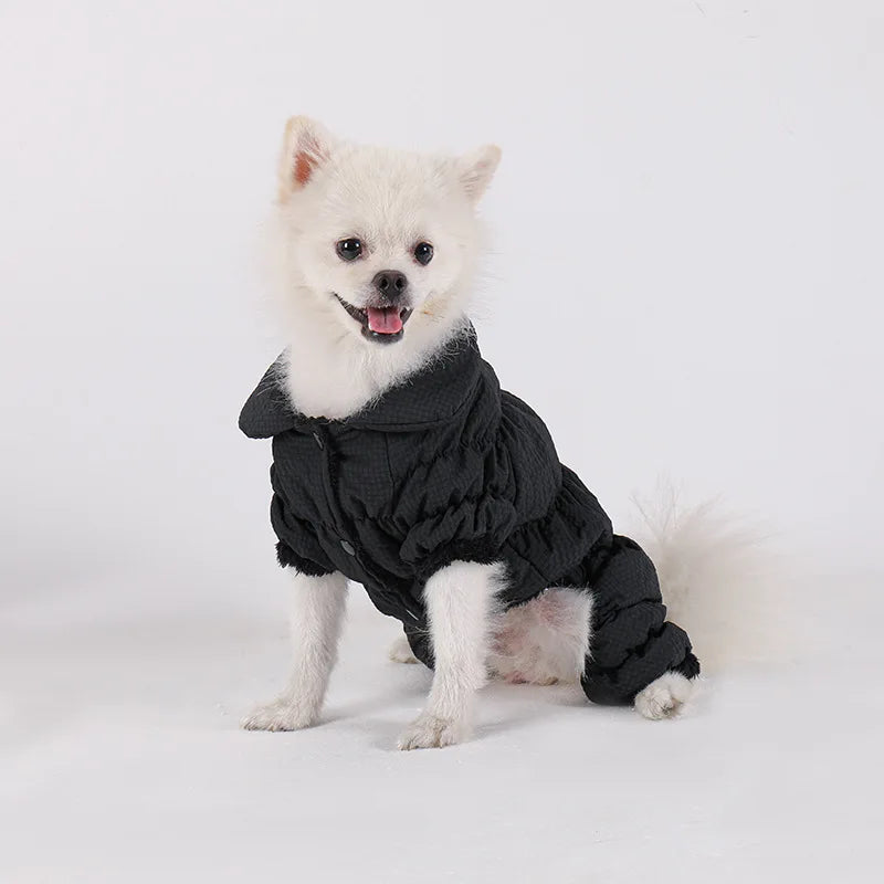 Autumn Winter Pet Coat – Fleece-Lined Warm Puppy Outfit