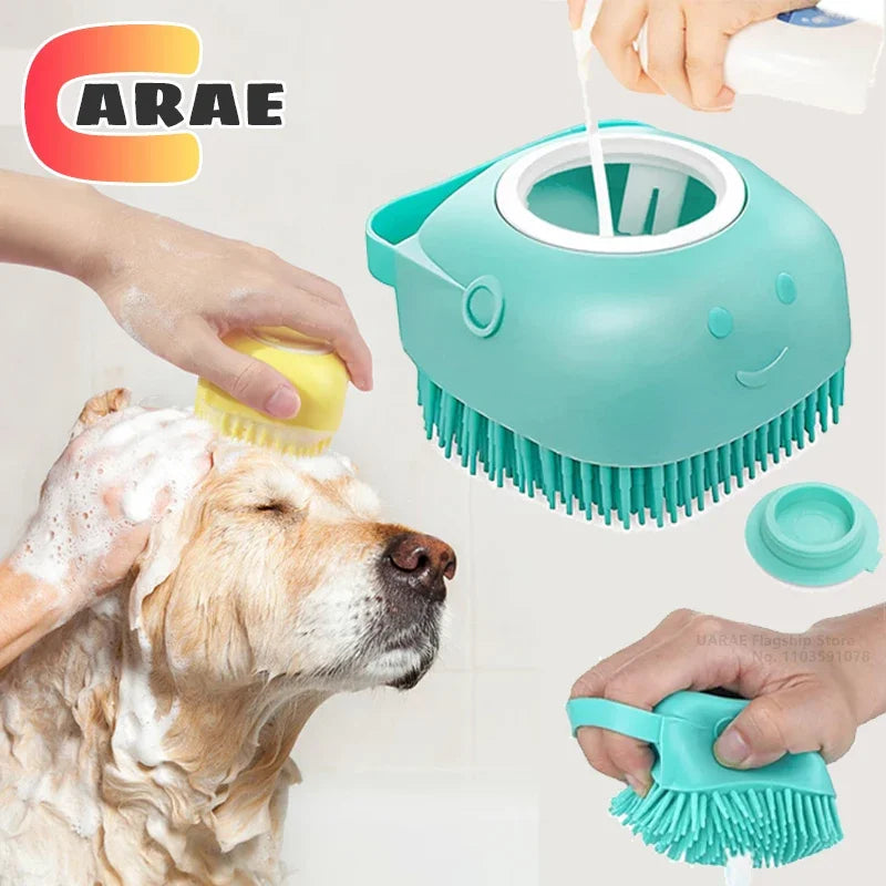 2-in-1 Pet Bath & Massage Brush
