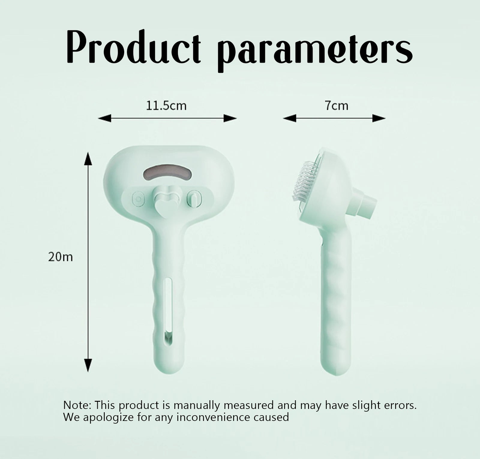 Pet Steam Massage Brush – Dog & Cat Hair Removal Comb