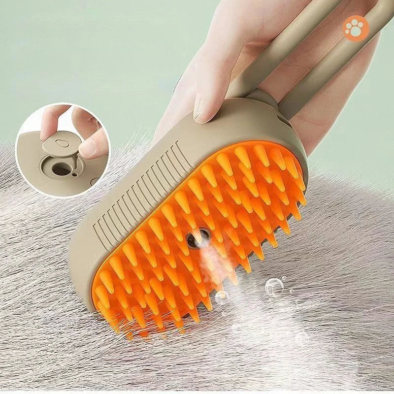 3-in-1 Pet Spray & Massage Brush – Cat & Dog Grooming Tool
