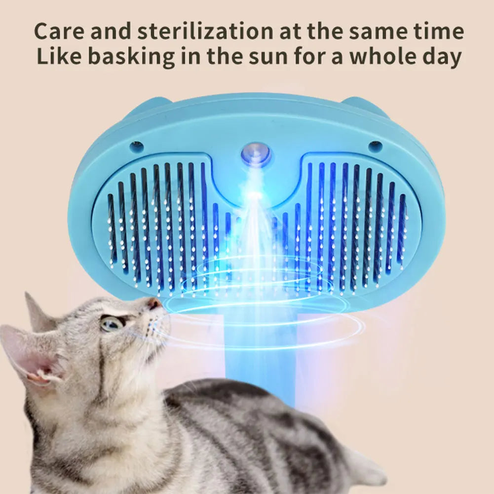 Cat & Dog Steam Grooming Brush – Rechargeable Spray