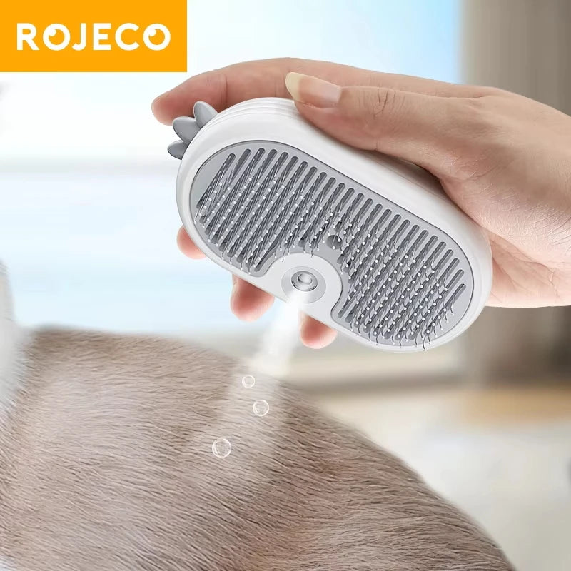 ROJECO Electric Pet Steam Comb – Cat & Dog Hair Removal