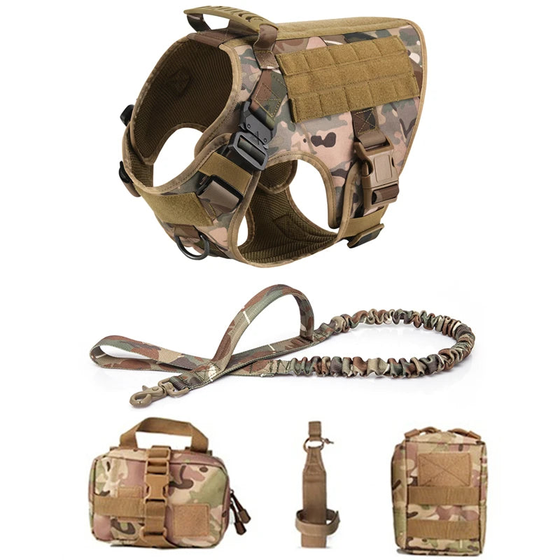 Tactical Dog Harness & Leash Set