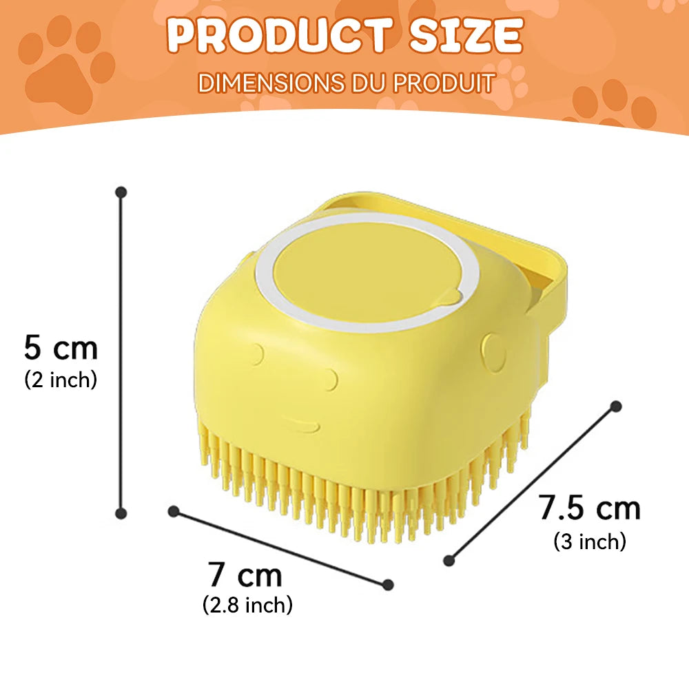 2-in-1 Pet Bath & Massage Brush