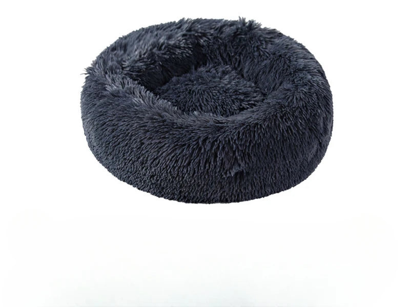 Plush Pet Nest – Warm Round Cat & Dog Bed