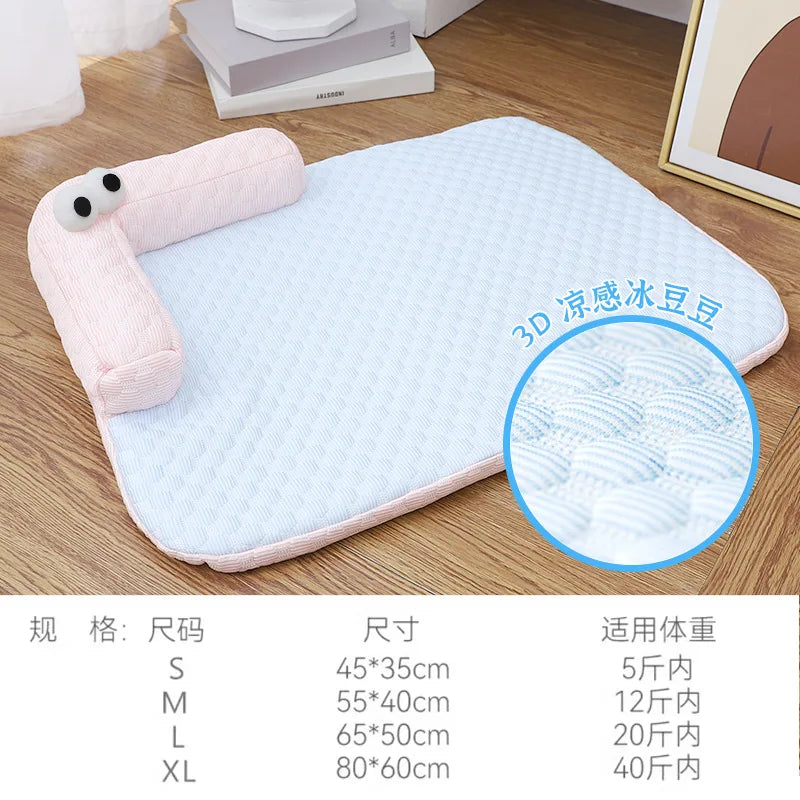 LETVIA Large Dog & Cat Cooling Mat – Monster Eye Design