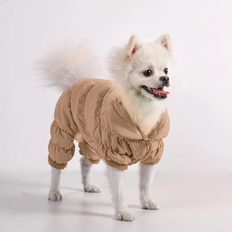 Autumn Winter Pet Coat – Fleece-Lined Warm Puppy Outfit