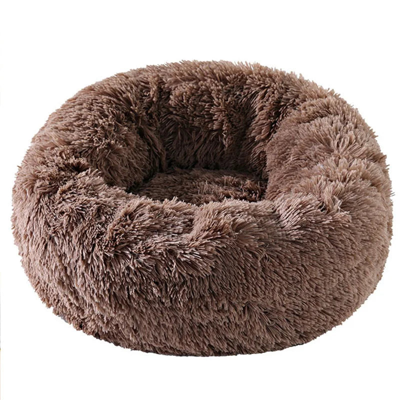Plush Pet Nest – Warm Round Cat & Dog Bed
