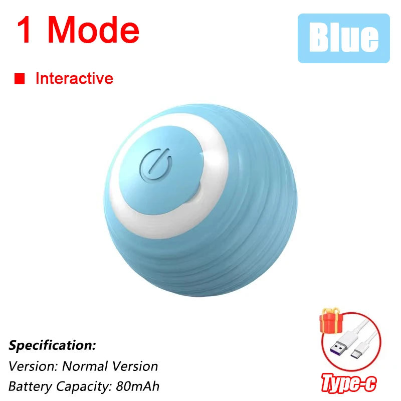 Automatic Rolling Cat & Dog Toy – Rechargeable Smart Ball