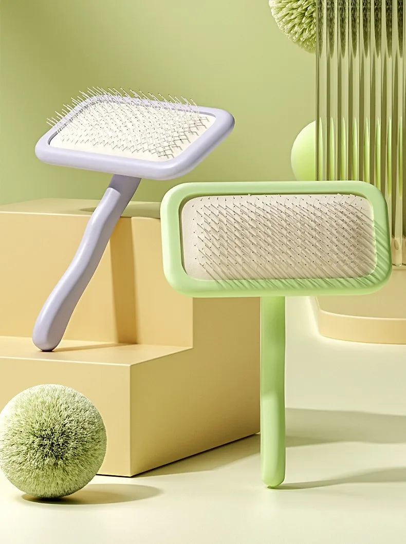 Stainless Steel Dog & Cat Brush – Hair Remover & Massager