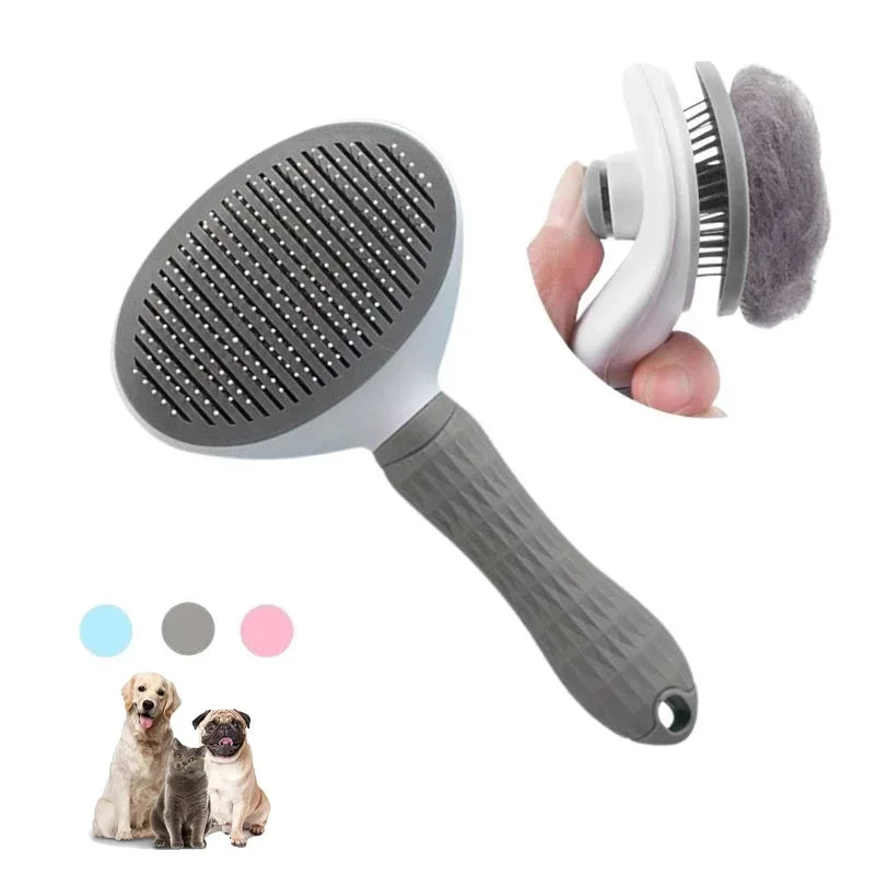 Stainless Steel Pet Brush – Dog & Cat Grooming Comb