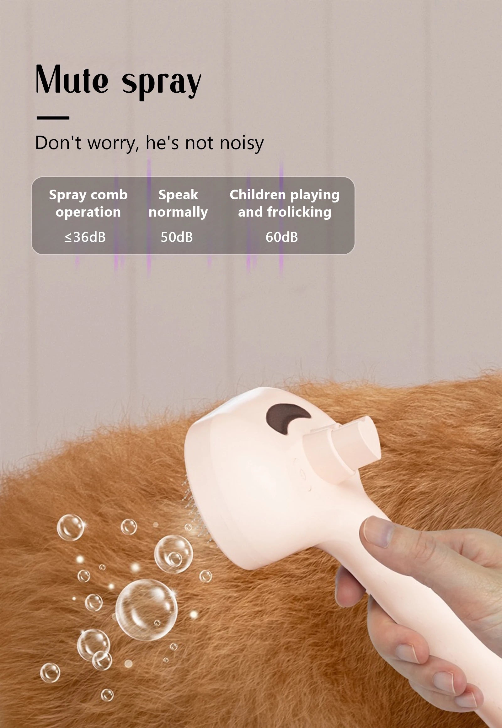 Pet Steam Massage Brush – Dog & Cat Hair Removal Comb